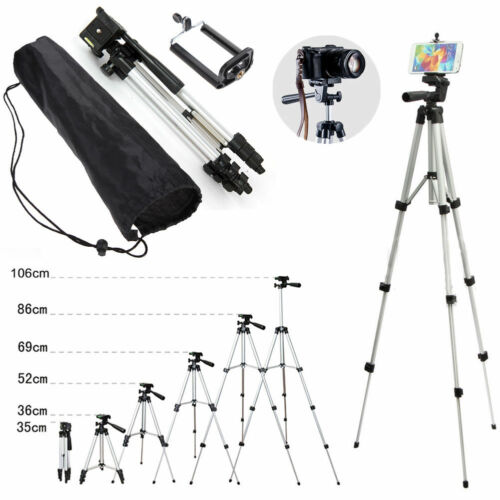 Professional Camera Tripod Stand Holder Mount For Iphone Samsung Cell Phone +bag