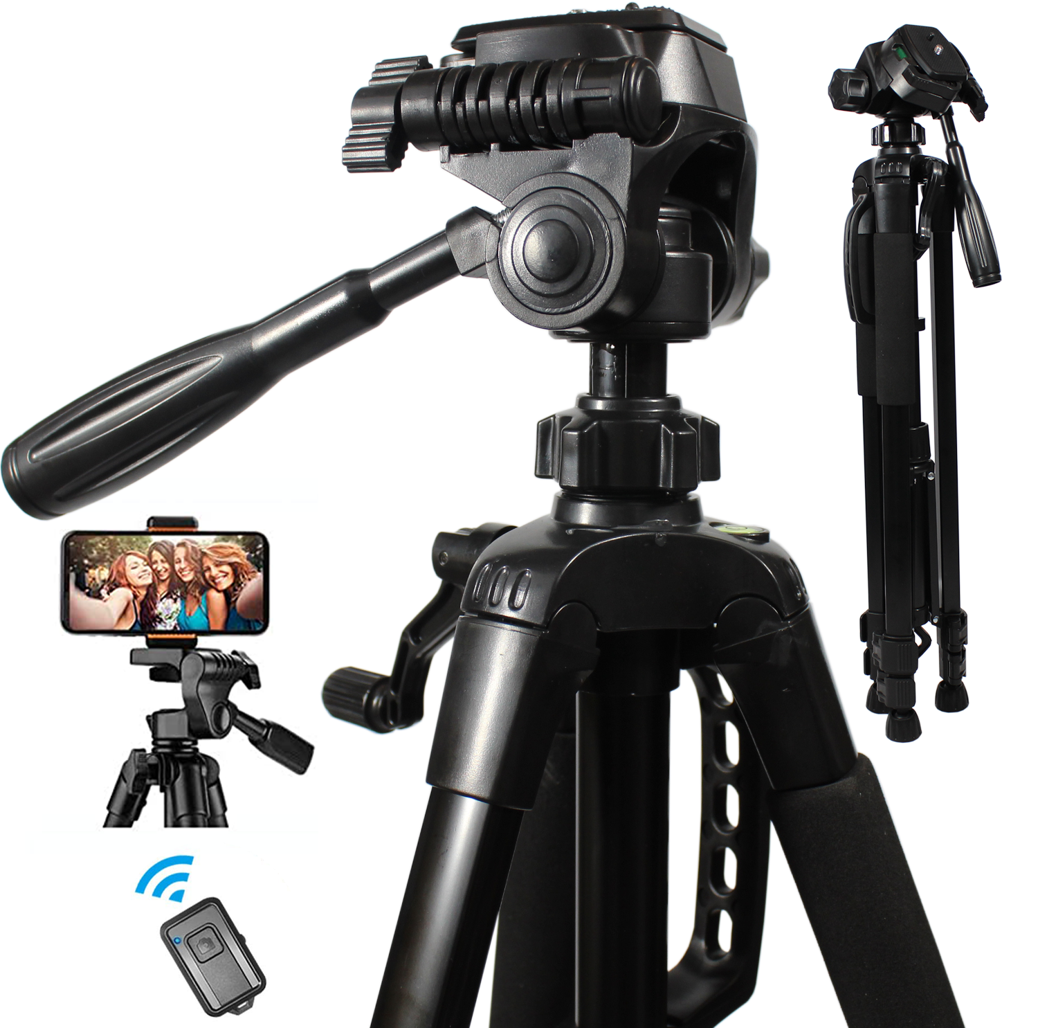 Aluminum Alloy Camera Tripod Stand Holder For Canon Nikon Cell Phone Remote Dslr