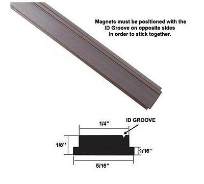 Flexible Magnetic Strip Insert For Framed Shower Doors - 84" Long