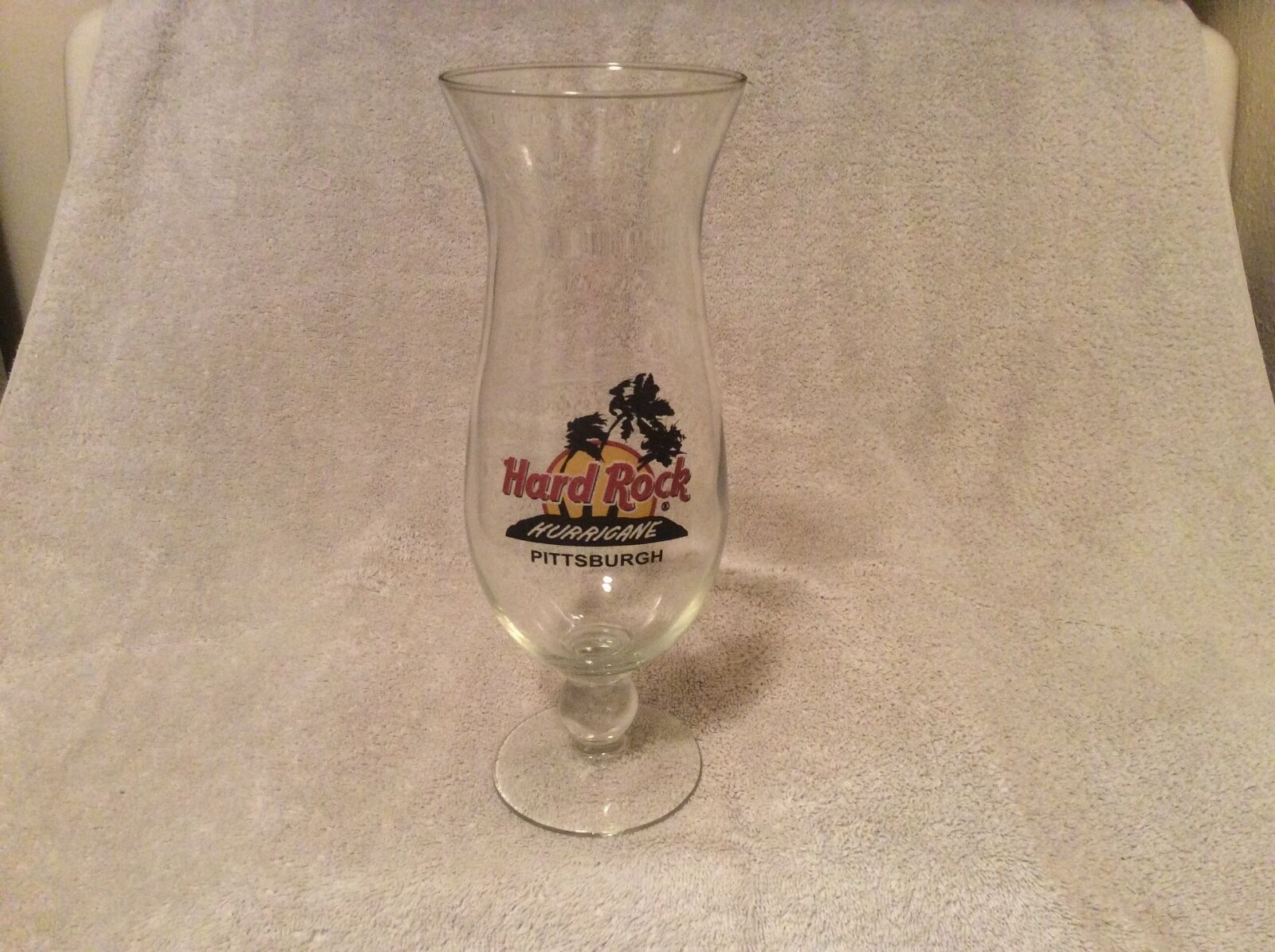 Hard Rock Cafe Pittsburgh Hurricane Drink Glass