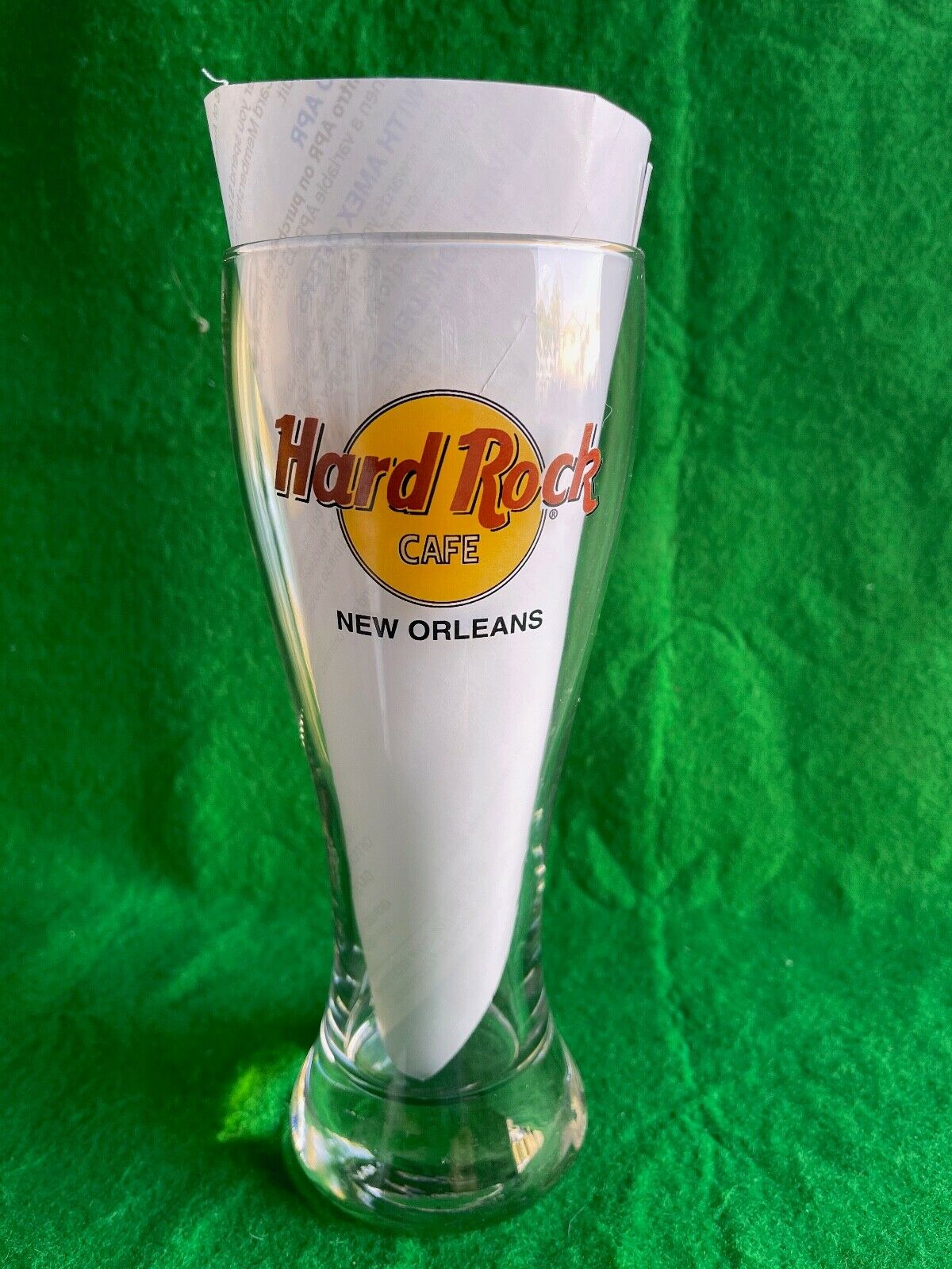 Hard Rock Cafe Pilsner Beer Glass New Orleans!!! New Without Box!!!