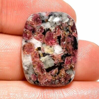 22.1 Ct. Natural Eudialyte Radiant Cabochon Loose Gemstone For Jewelry As-3036