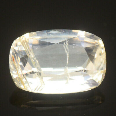 Git Certified Rare Gems Stone Natural Colorless Jeremejevite 1.12 Ct Cushion Cut