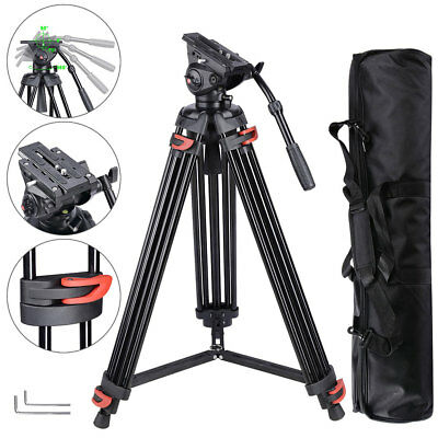 71" Professional Dv Video Camera Alu Adjustable Tripod Stand For Live Stream