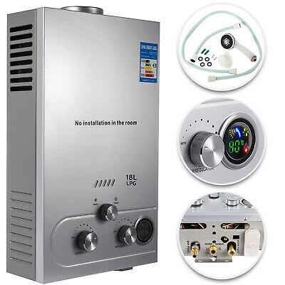 Hot Water Heater Propane Gas Lpg 18l On-demand Tankless Water Heater Digital