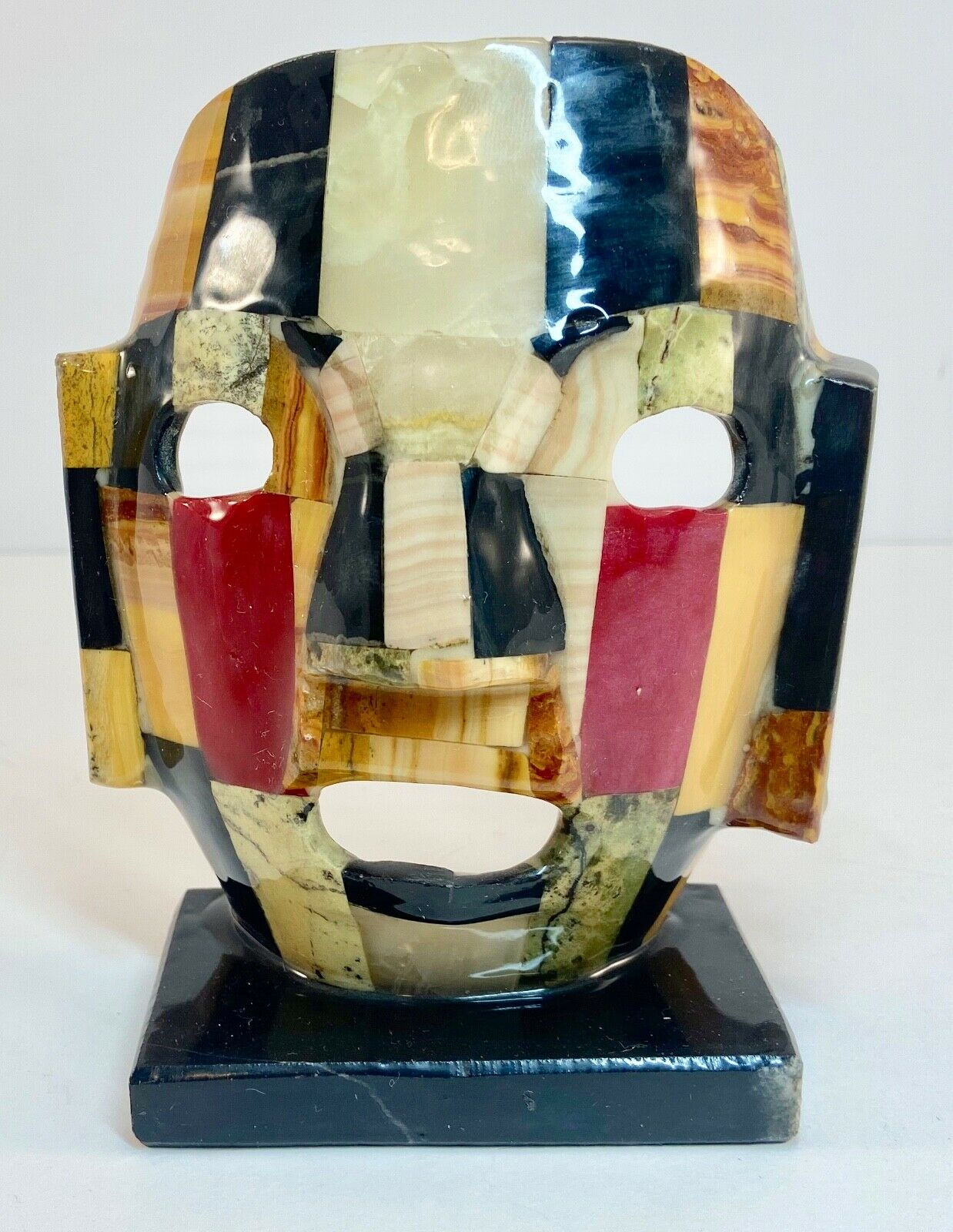 Vintage Multi-colored Ceramic Tribal Face Mask