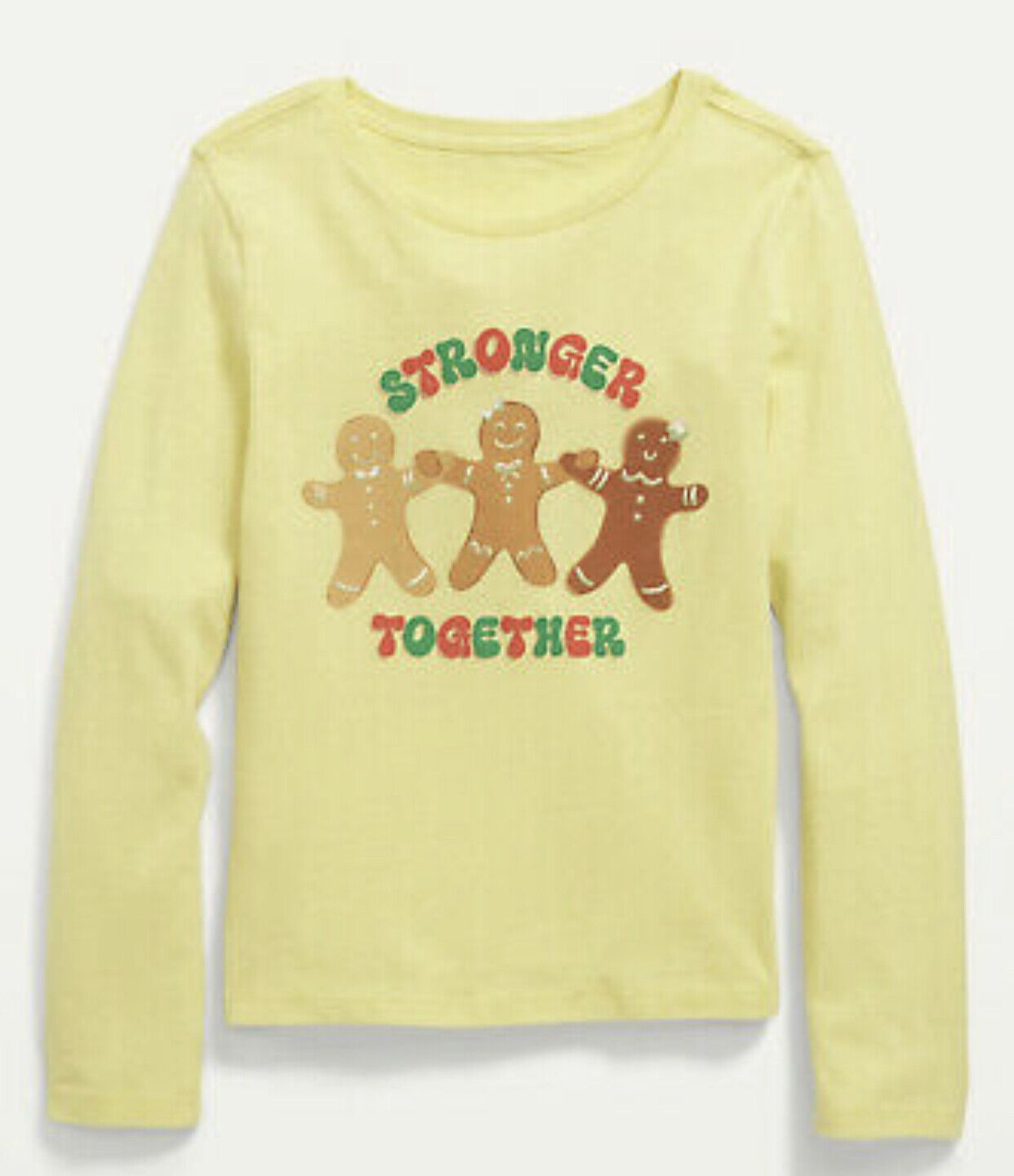 Old Navy Kids Size Small (6-7) Long Sleeve Tee T-shirt  .. Nwt Gingerbread