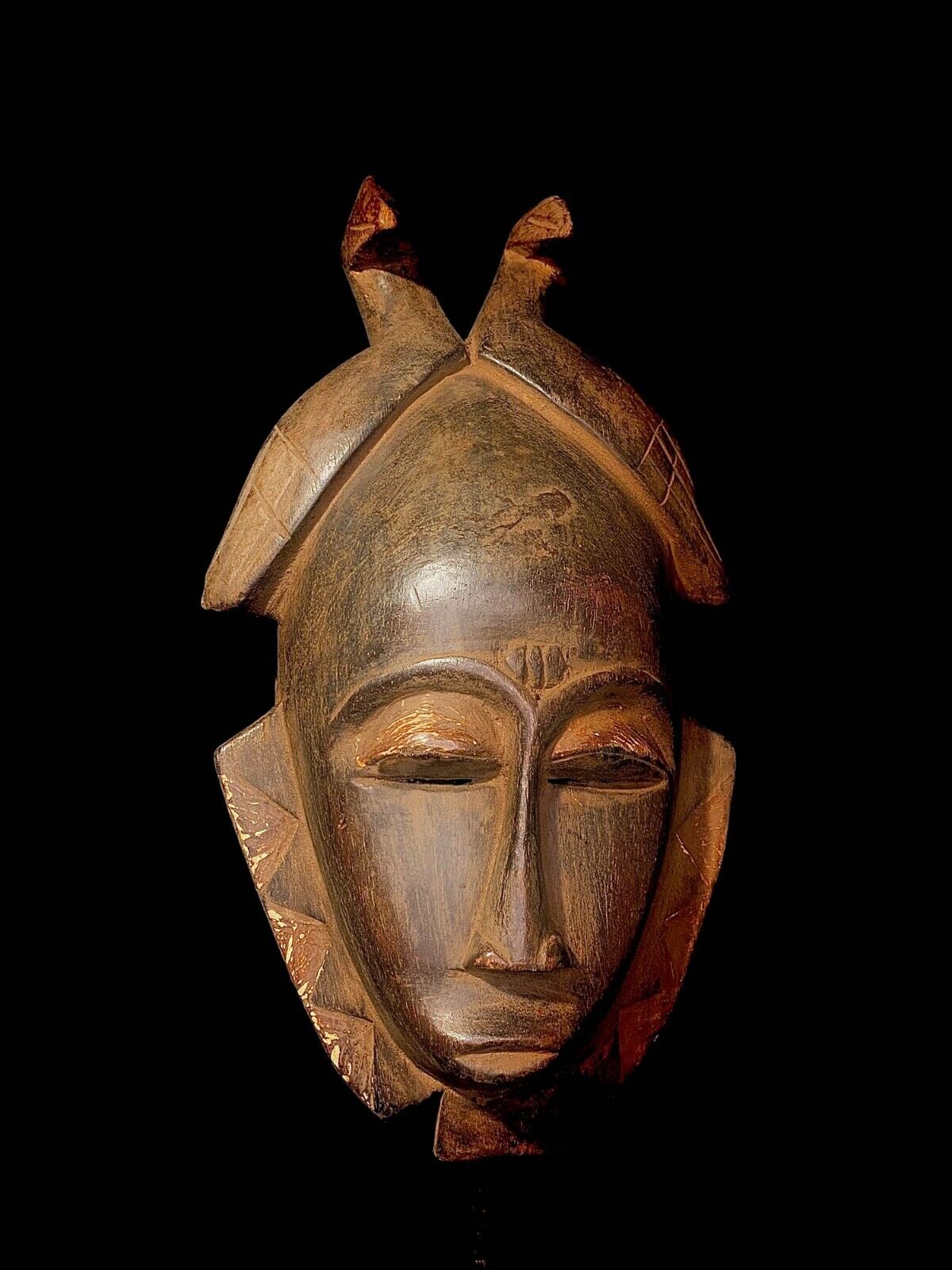 African Art African Real African Figure Handmade Wooden Guro Passport Mask-4011