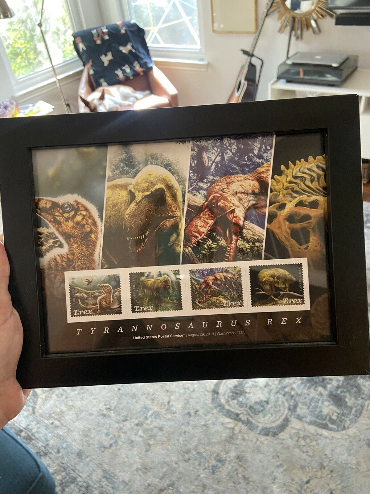 New Usps New Tyrannosaurus Rex Framed Stamps, Retails Now For $29.99