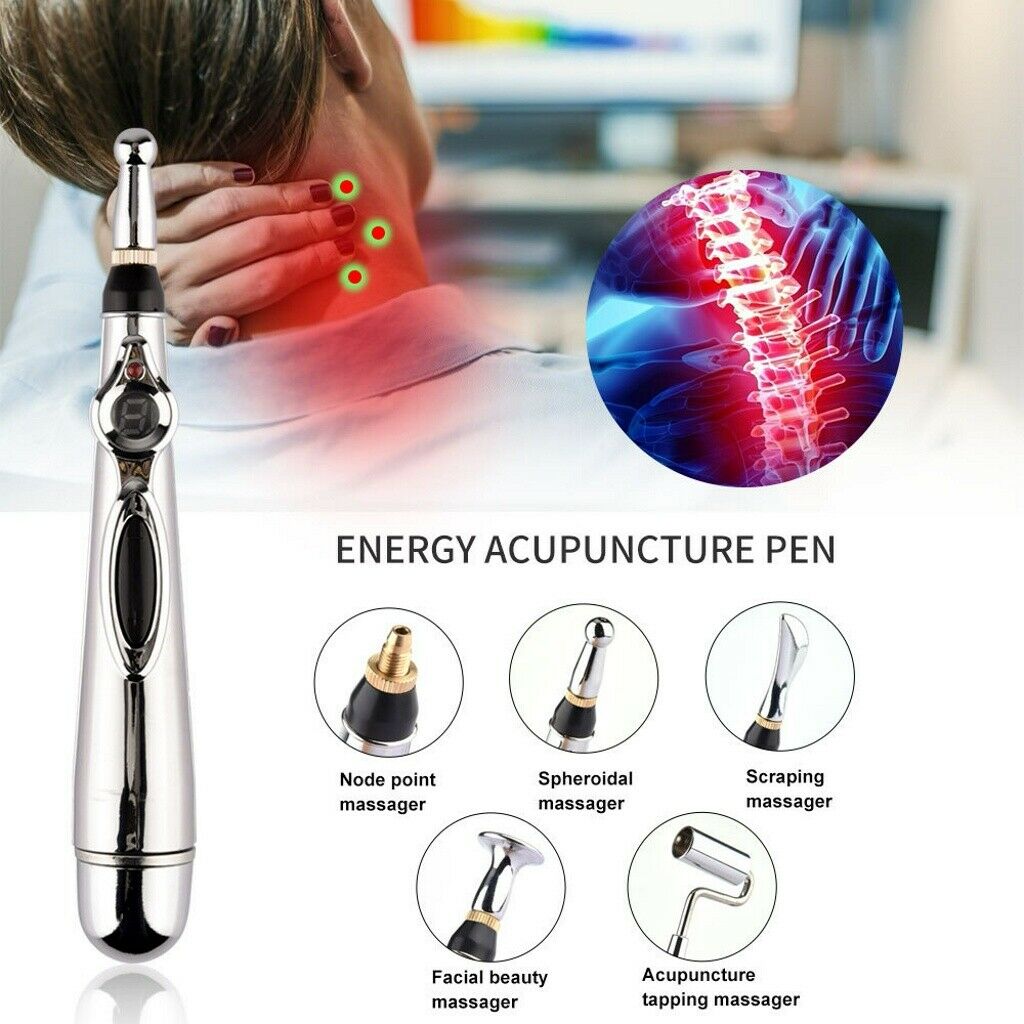 Electronic Acupuncture Pen Meridians Laser Therapy Heal Microcurrent Massage Pen