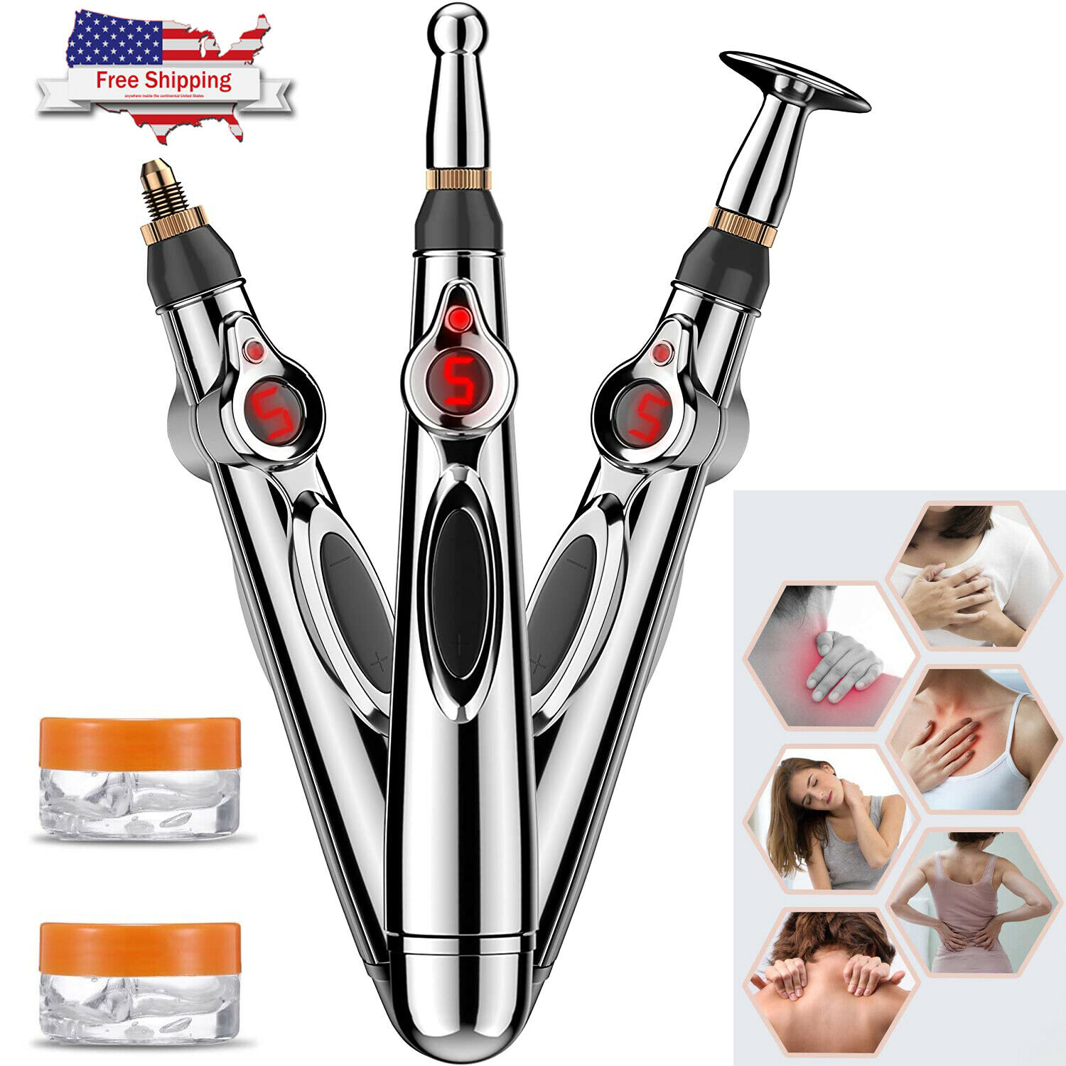 Therapy Electronic Acupuncture Pen Meridian Energy Heal Massage Pain Relief Usa