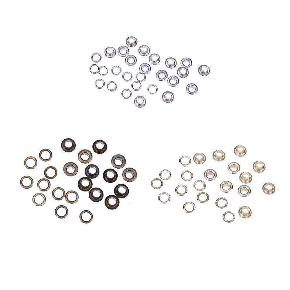 100sets 4mm 5mm 6mm 8mm Eyelet With Washer Leather Craft Repair Grommet Craft