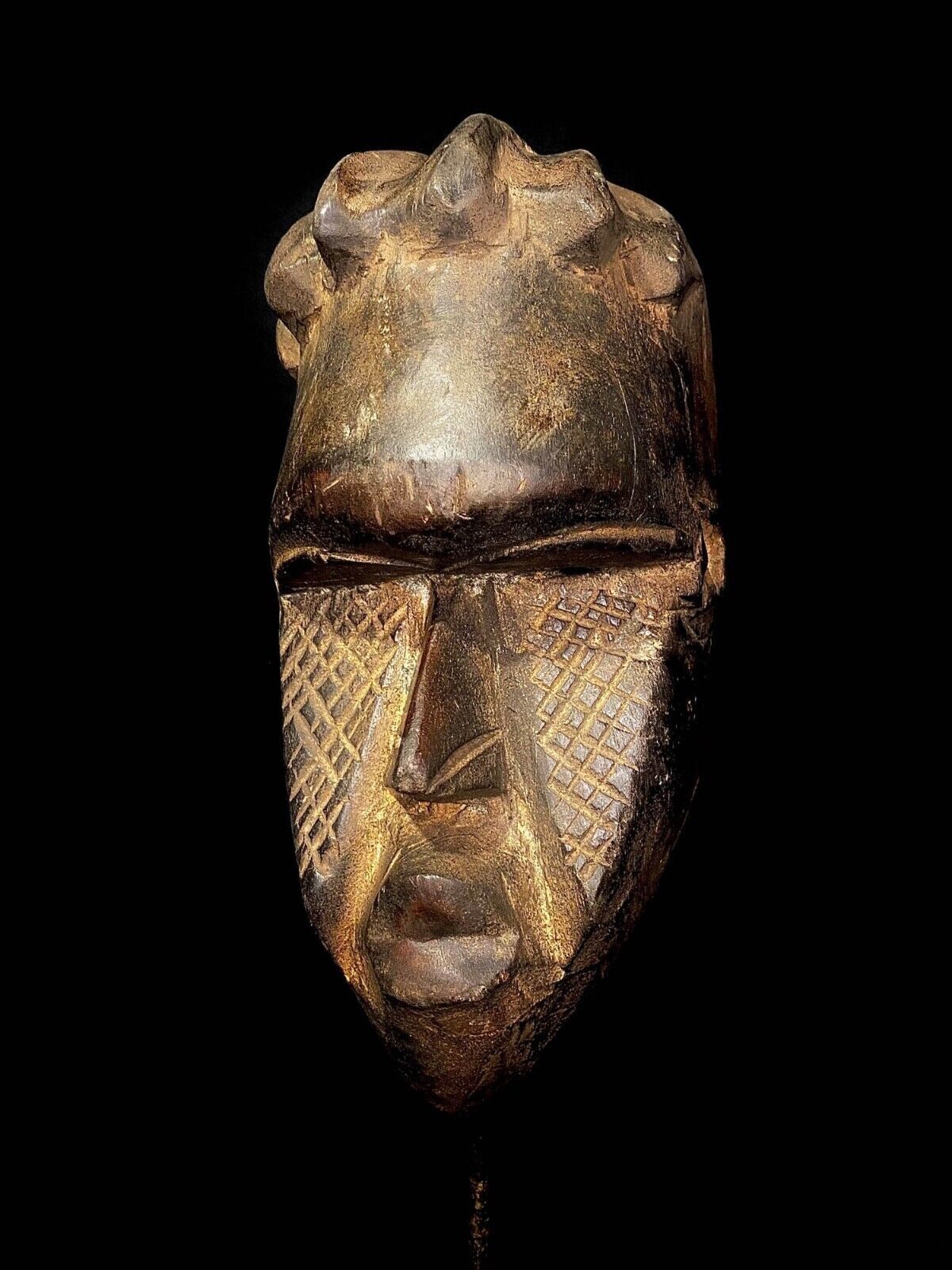 African Figure Masks Wooden African Art -guru Africa Tribe Hand Carved Mask-4457