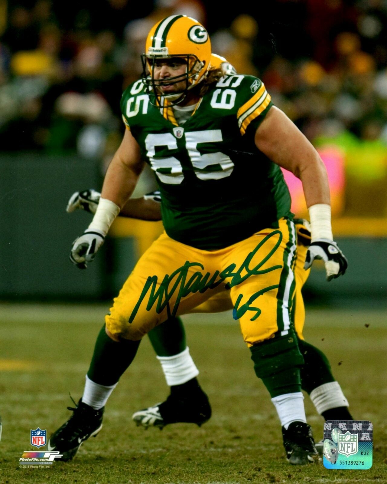 Packers Mark Tauscher Signed 8x10 Photo #1 Auto - Sb Xlv Champ - Badgers