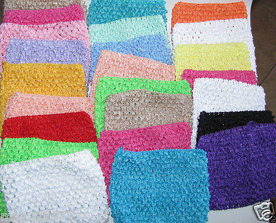 6" 8" 9" 10" 12" 14'' Crochet Stretch Tutu Dress Tube Top Diy Tulle Size 2-16 Xl