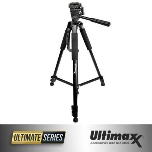 60" Inch Heavy Duty Pro Series Universal Camera Video Full Size Tripod (black)
