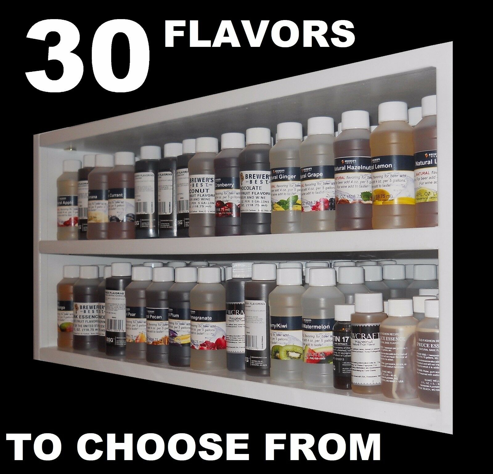 Flavorings Choose From 30 Home Brewing Flavors For Homebrew Beer Wine Moonshine