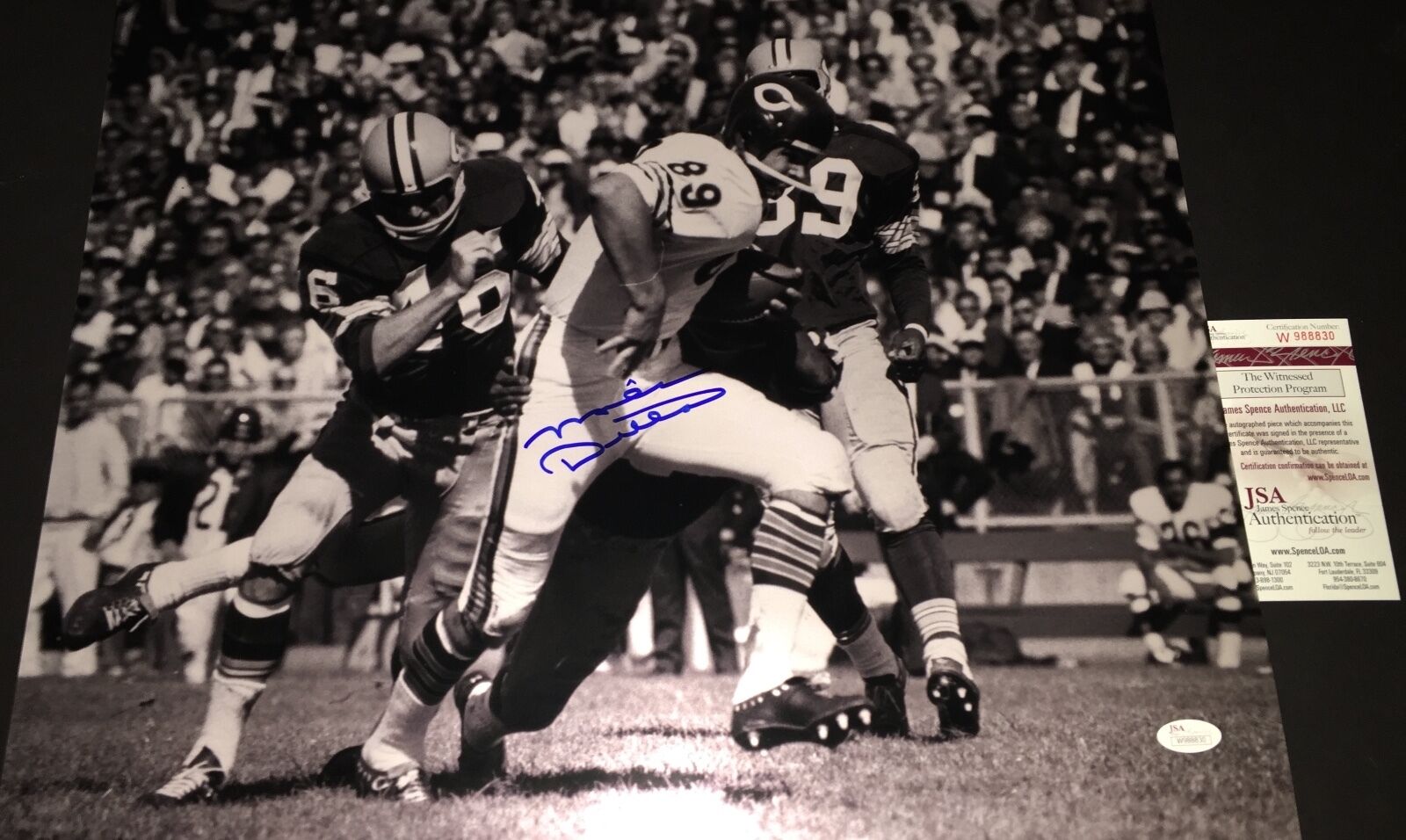 Mike Ditka Chicago Bears Autographed Signed 16x20 Jsa Witness Coa Vs Green Bay