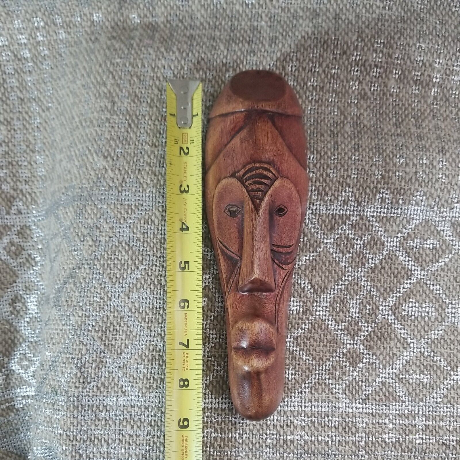 Vintage Small  Hand Carved Wood Festival African Tribal Mask