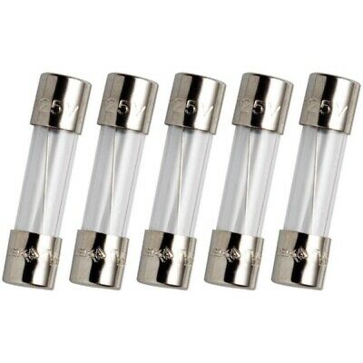Pack Of 5, T2al250v, T2a 250v, T2l250v Cartridge Glass Fuses 5x20mm (3/16" X 3/4