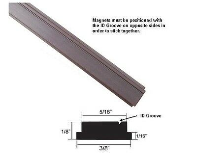 Flexible Magnetic Insert Strip For Framed Shower Doors - 84" Long