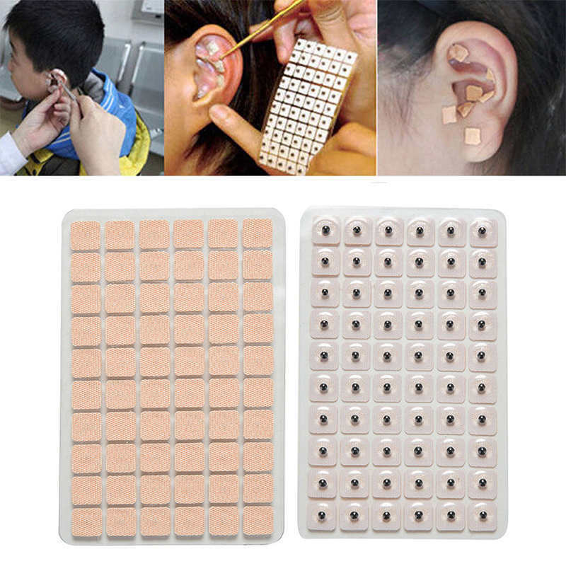 600pcs Disposable Ear Press Seeds Acupuncture Vaccaria Plaster Bean Massage