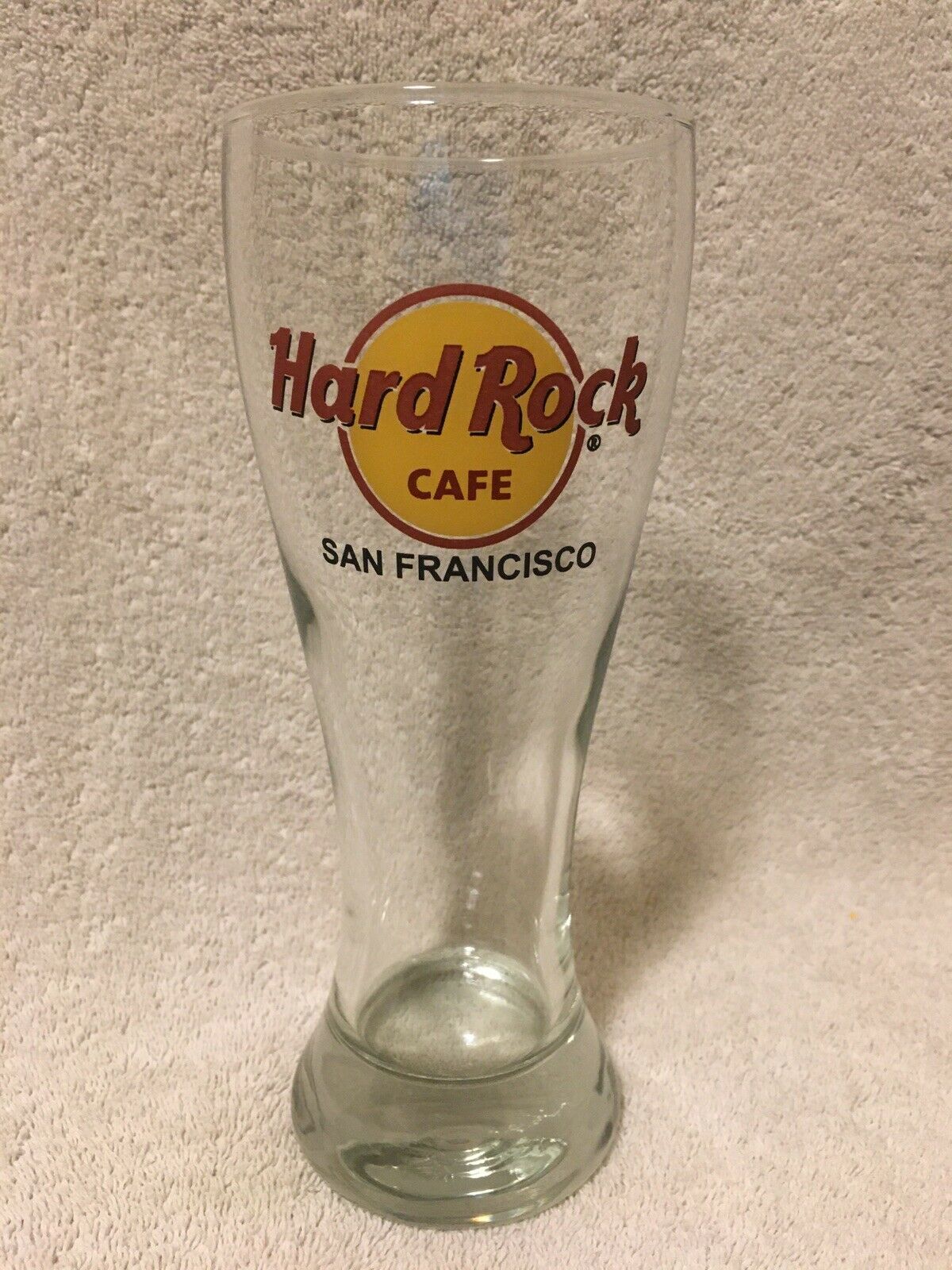 Euc Hard Rock Cafe Pilsner Style Beer Glass -  San Francisco
