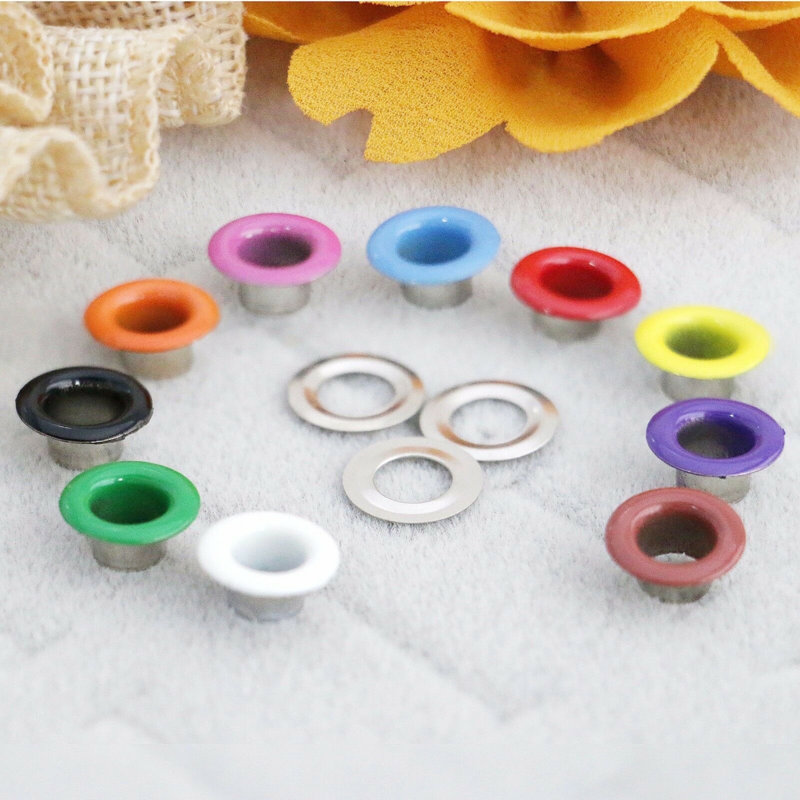1/4" Grommets,eyelets With Washer Fun Colors ,two Piece, Choose Color & Quantity