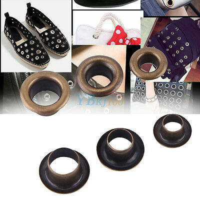 100pcs Metal Eyelets Grommets + Washers Set For Leather Craft Diy Sewing 4/5/6mm