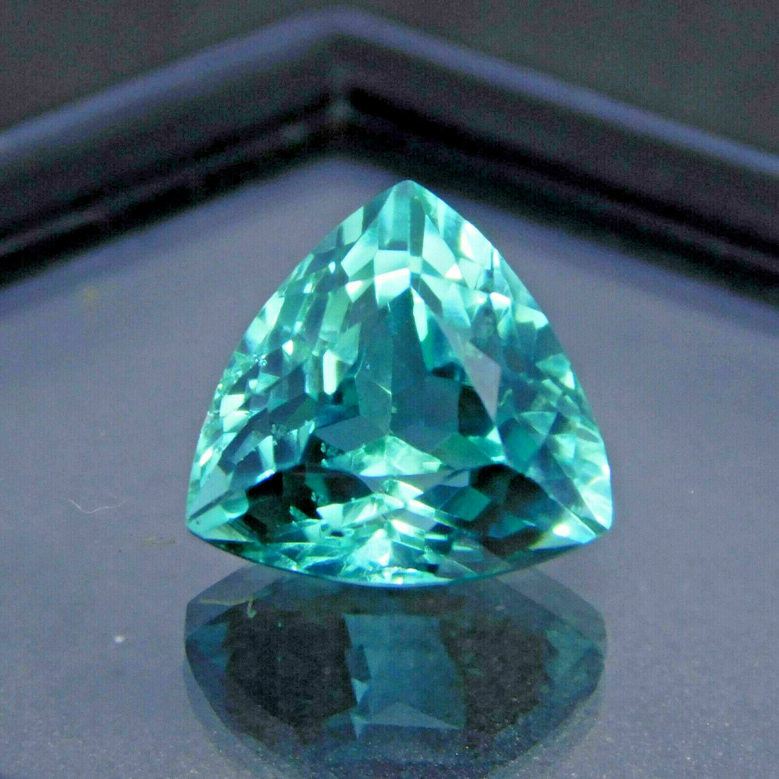 Natural Certified Trillion Shape 5 Ct Bluish Green Grandidierite Loose Gemstone